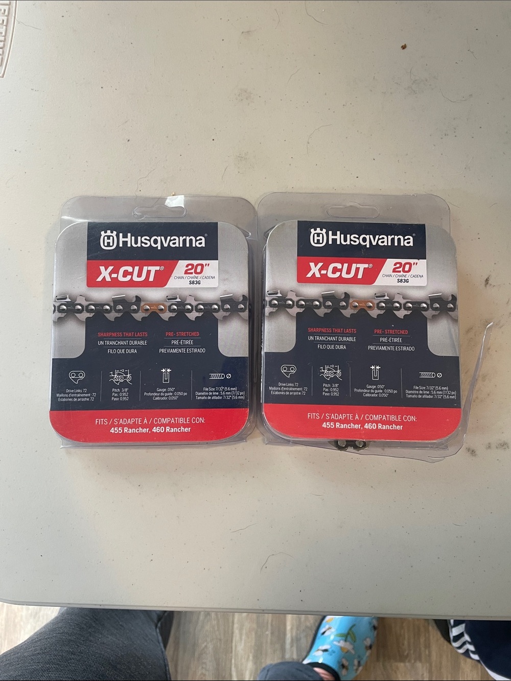 Husqvarna X-CUT 20" Chainsaw Chain (Pack) - Black/Red